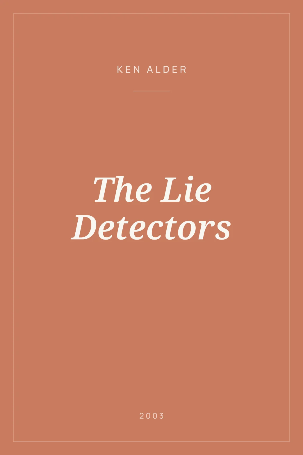Portada de The Lie Detectors