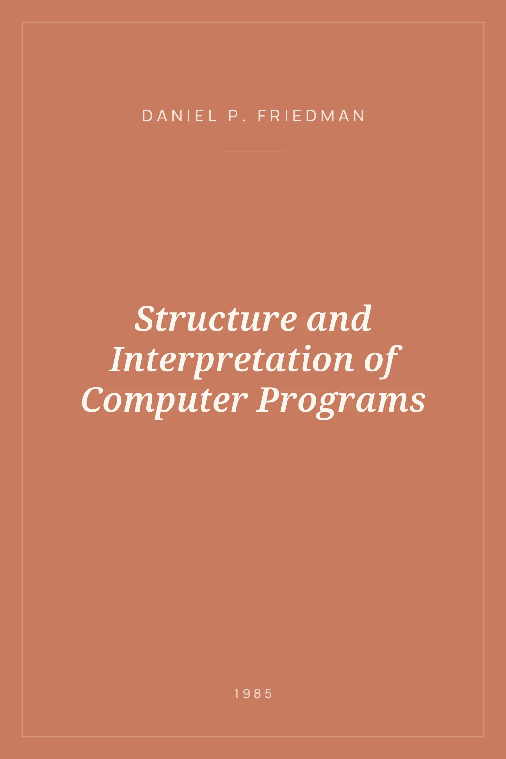 Portada de Structure and Interpretation of Computer Programs
