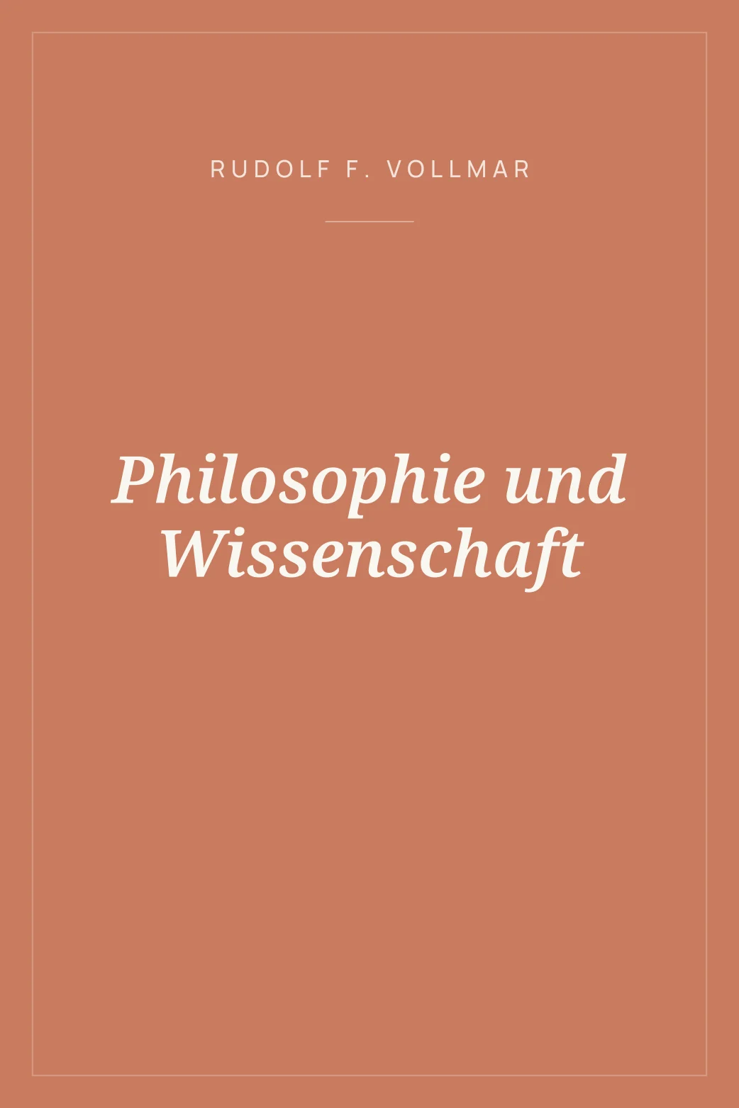 Portada de Philosophie und Wissenschaft