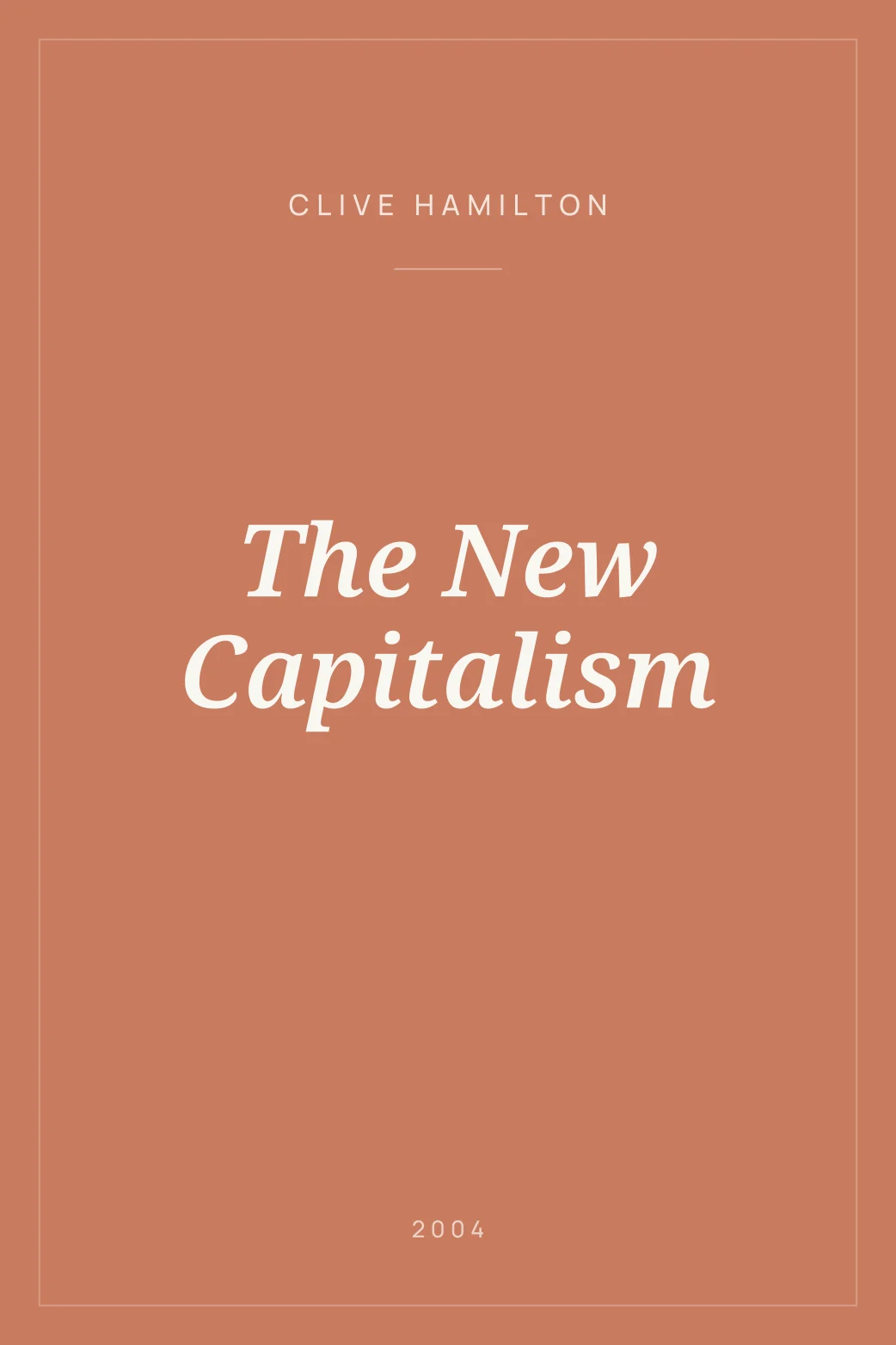 Portada de The New Capitalism
