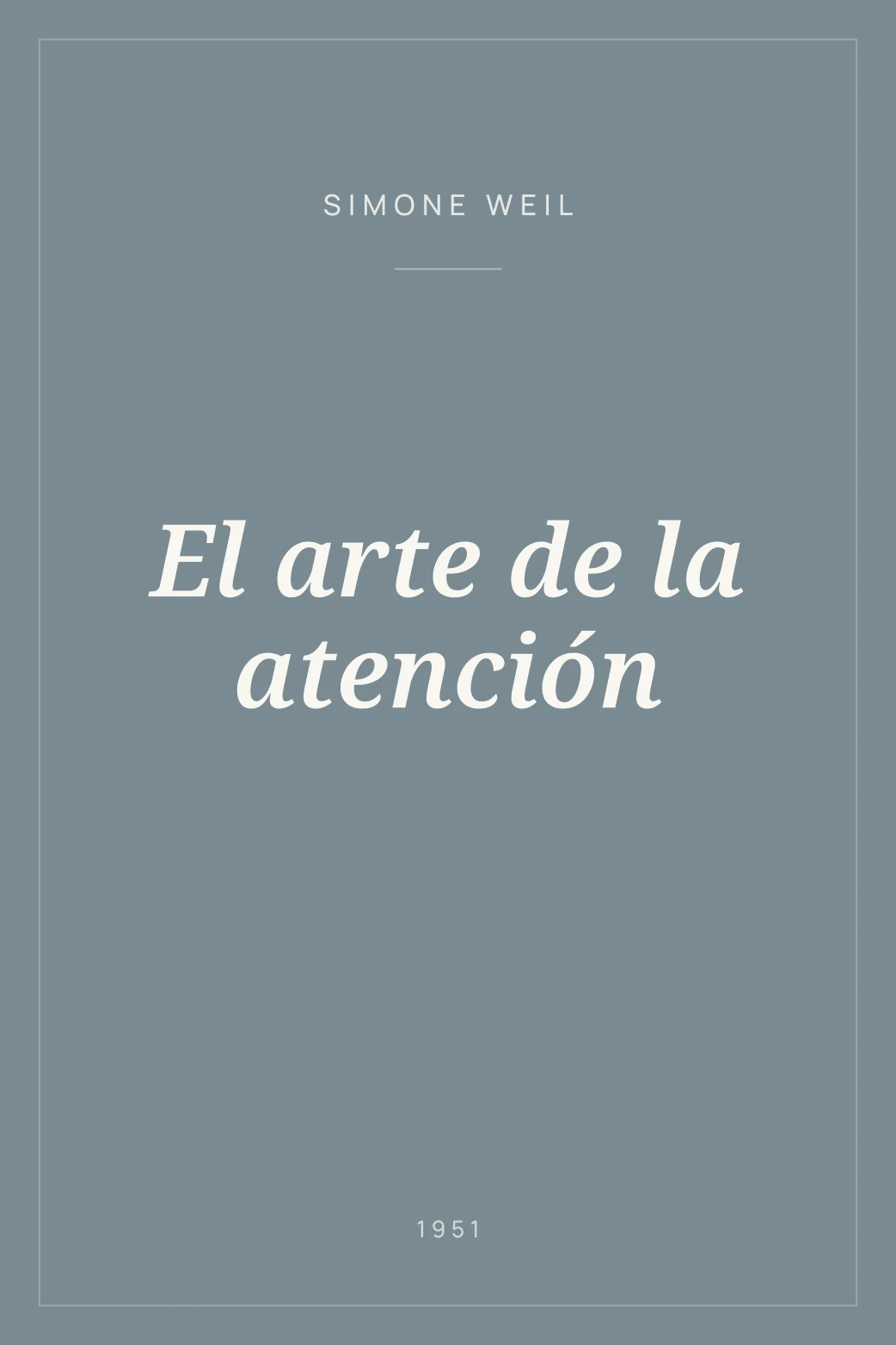 Portada de El arte de la atención