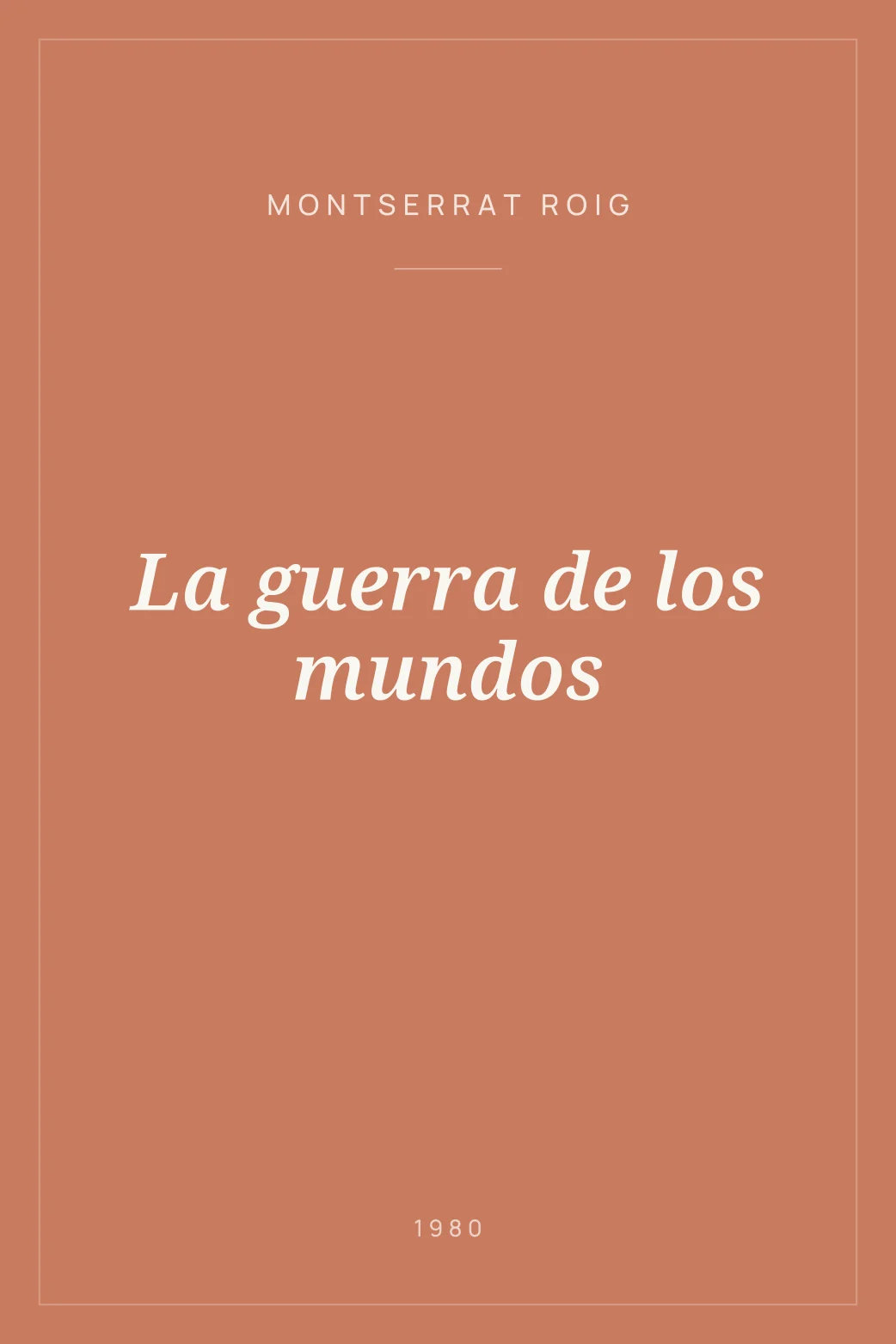 Portada de La guerra de los mundos