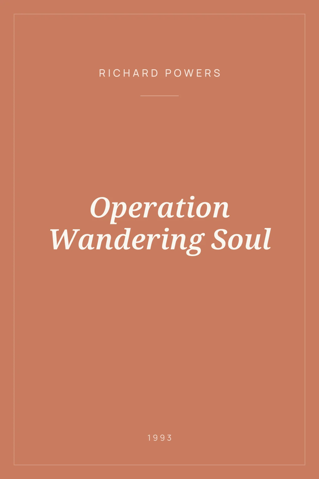 Portada de Operation Wandering Soul