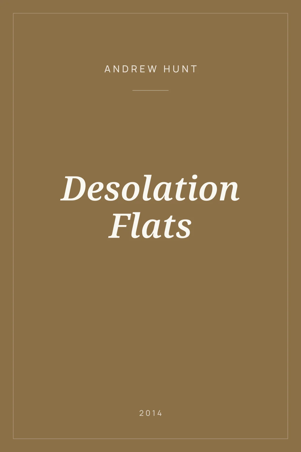 Portada de Desolation Flats