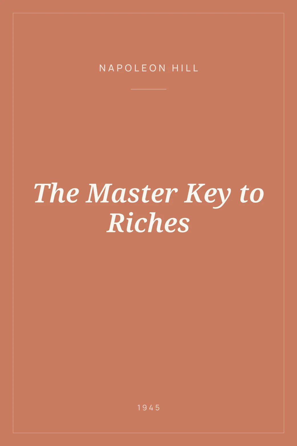 Portada de The Master Key to Riches
