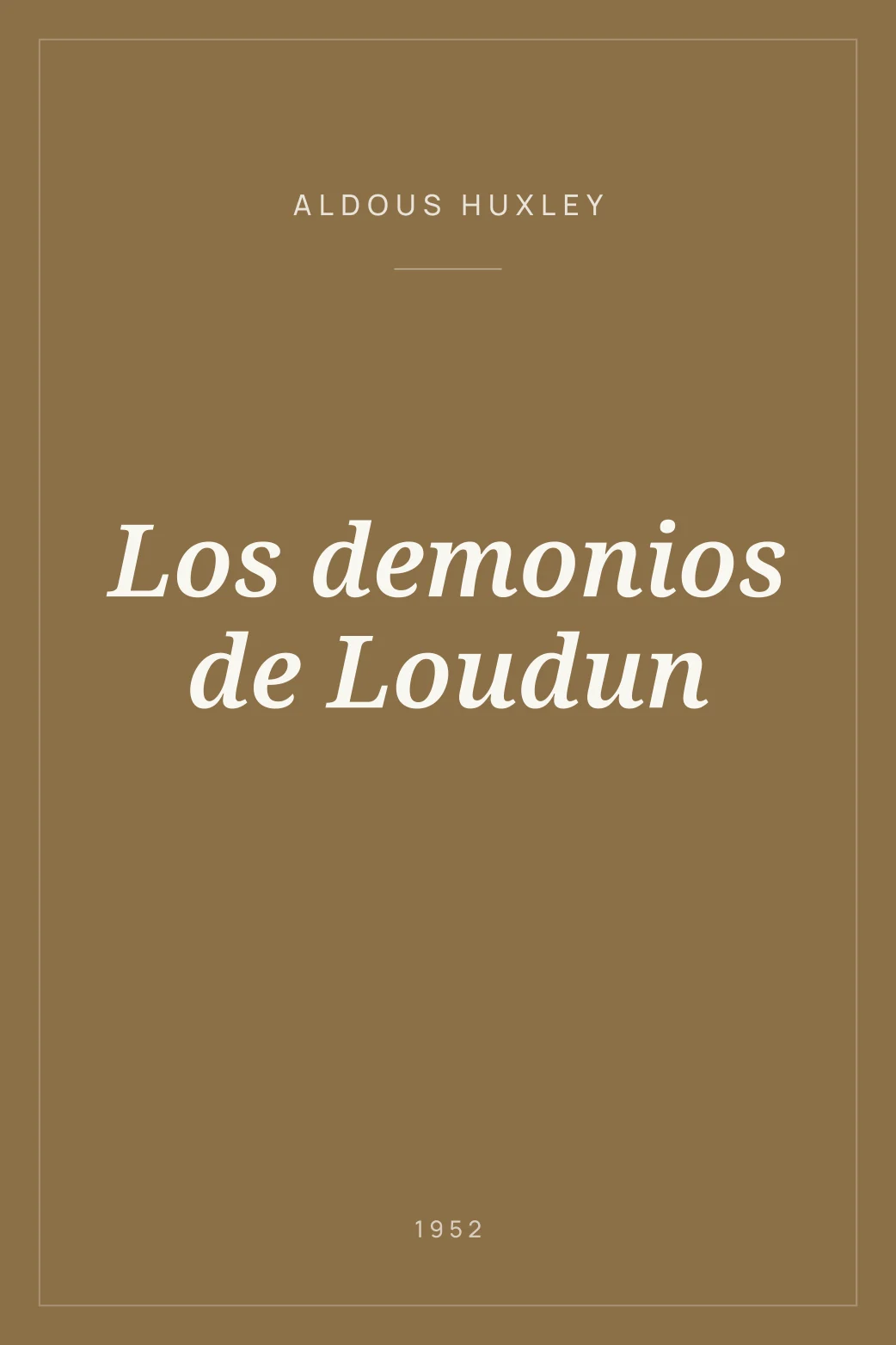Portada de Los demonios de Loudun
