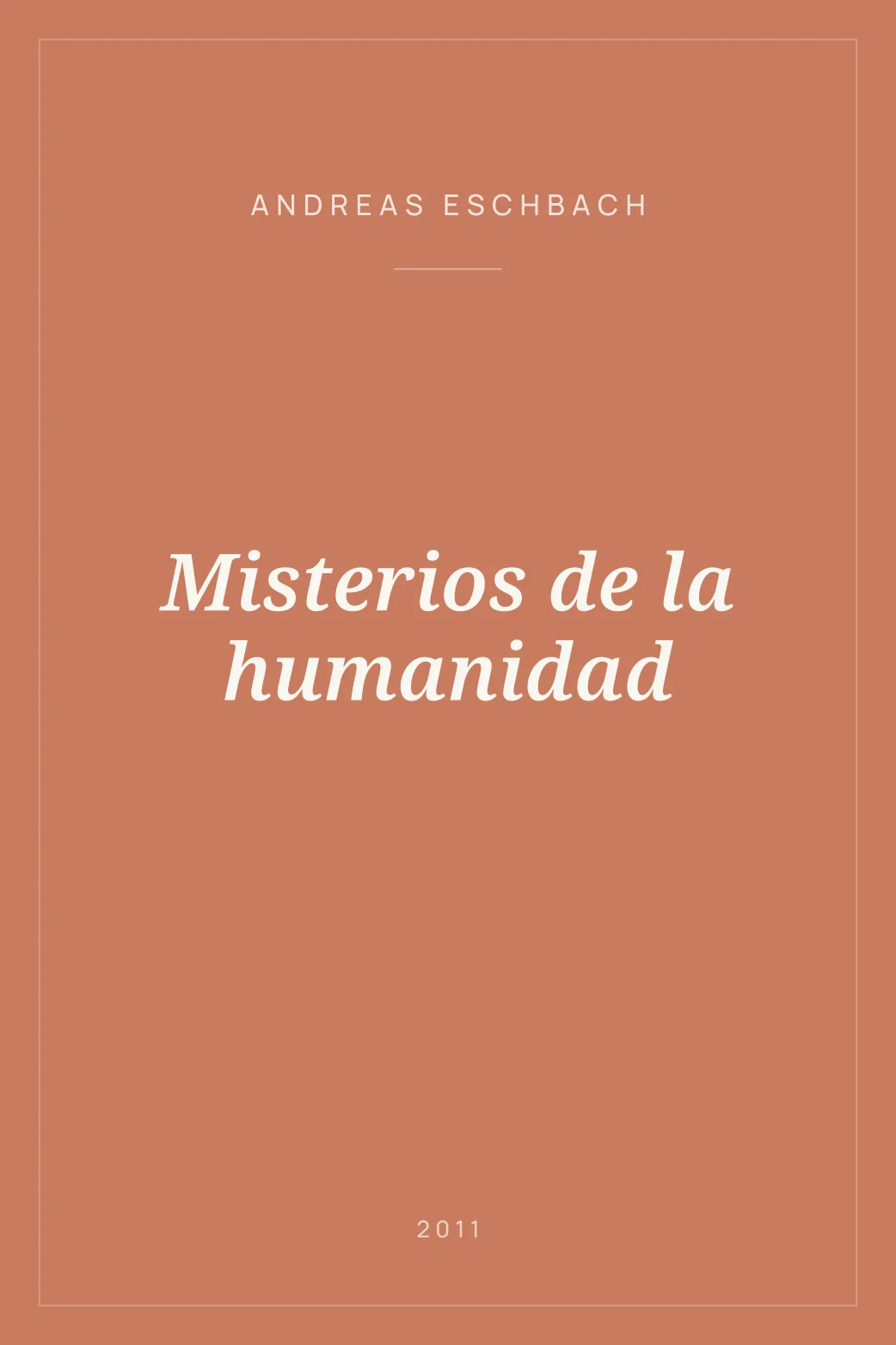 Portada de Misterios de la humanidad