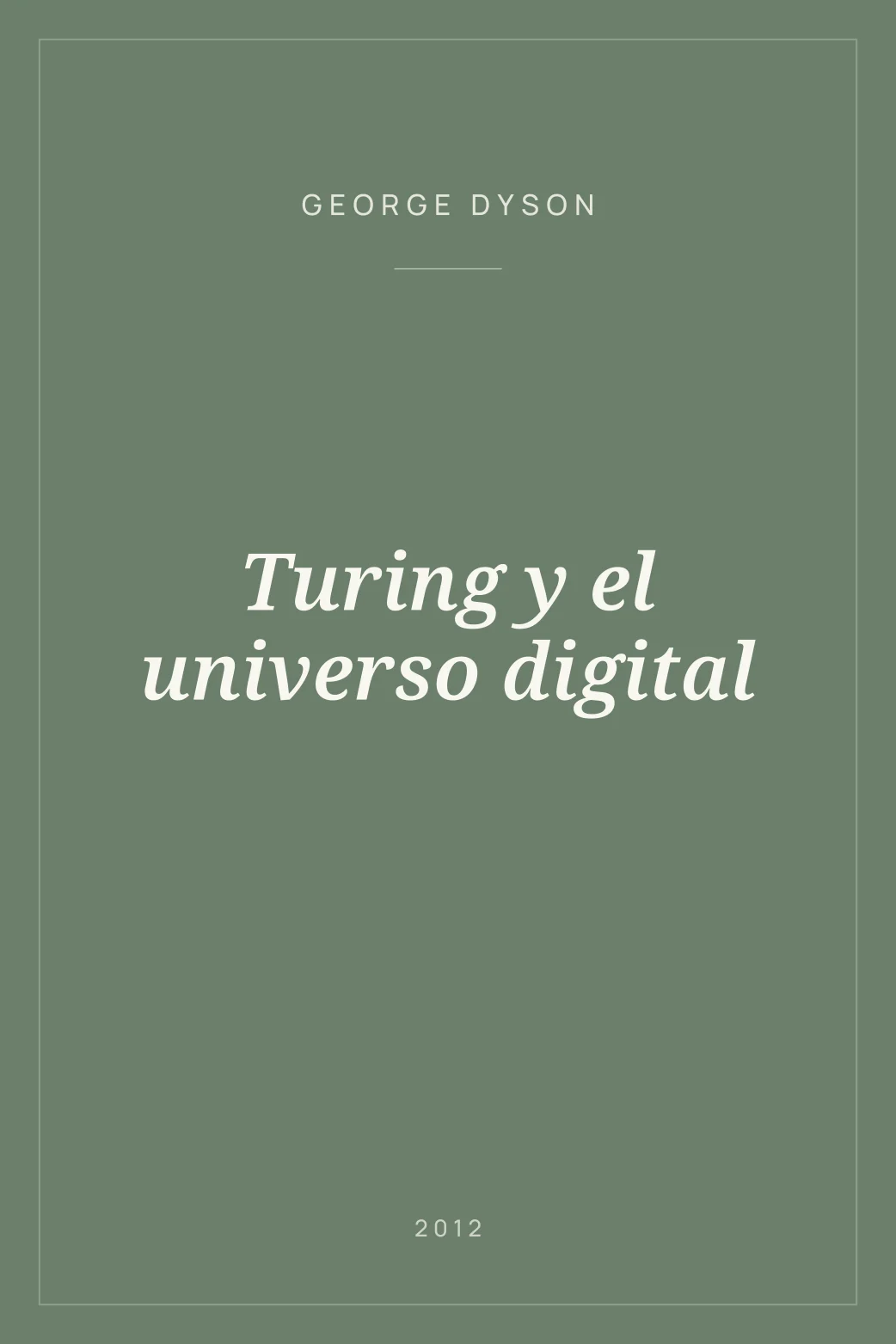 Portada de Turing y el universo digital