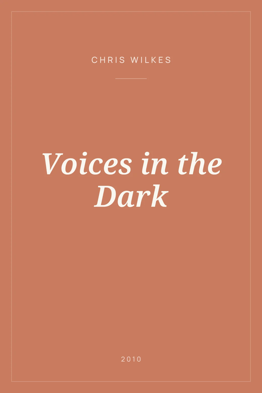 Portada de Voices in the Dark