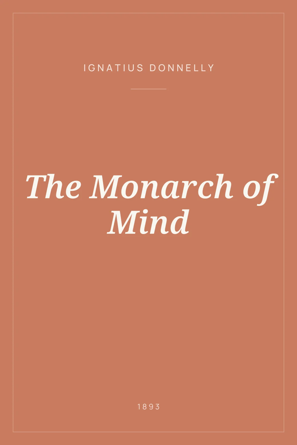 Portada de The Monarch of Mind