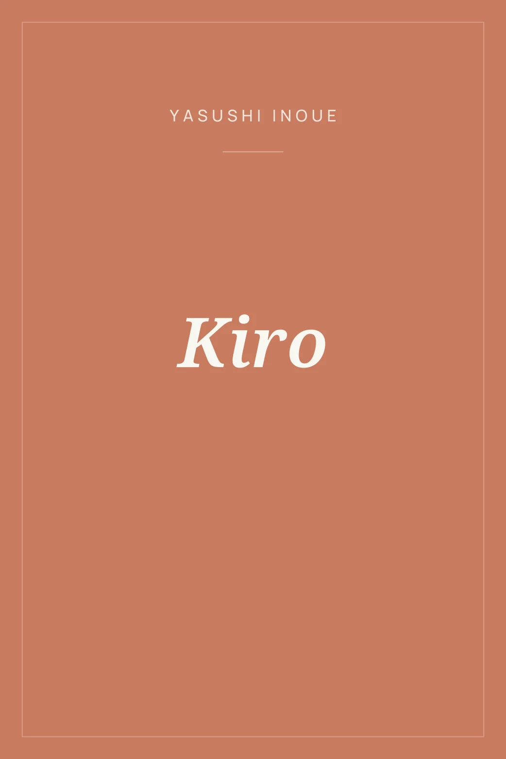 Portada de Kiro