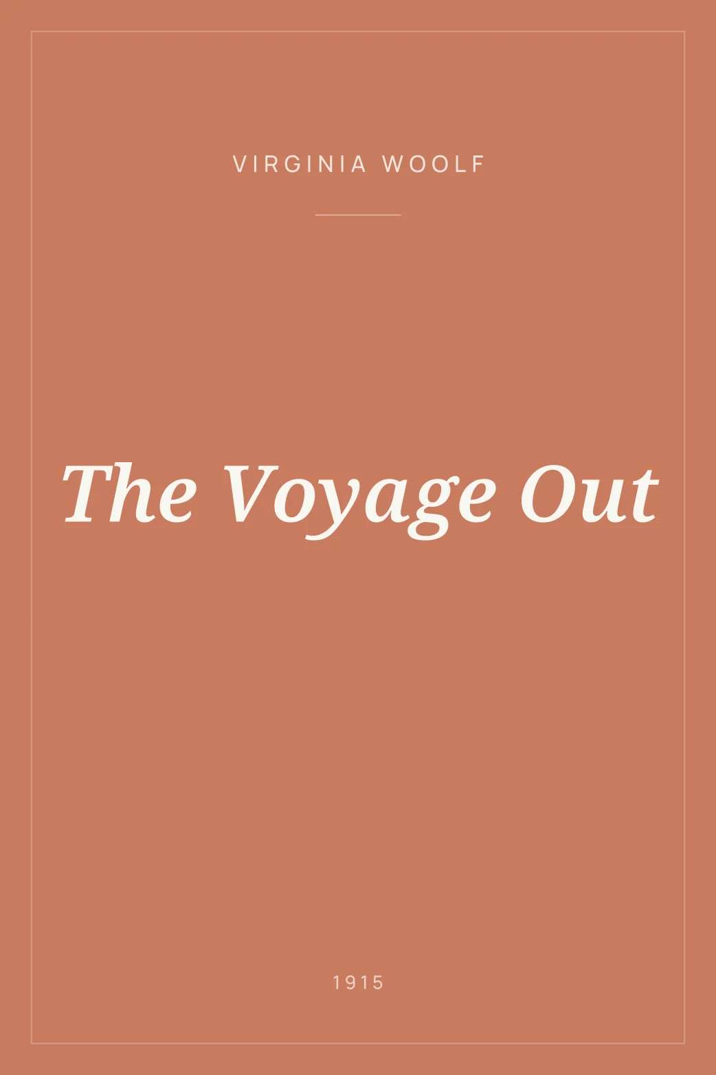 Portada de The Voyage Out