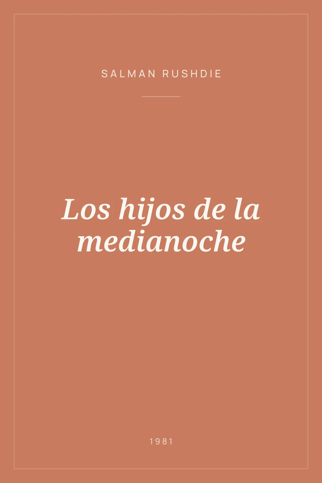 Portada de Los hijos de la medianoche