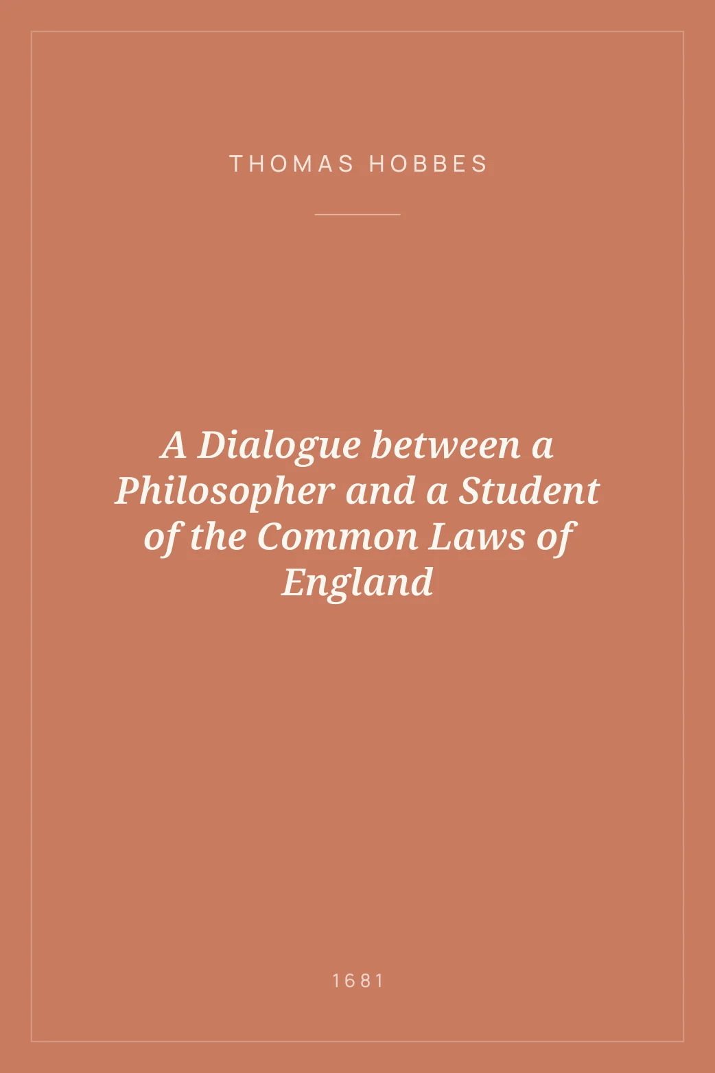 Portada de A Dialogue between a Philosopher and a Student of the Common Laws of England