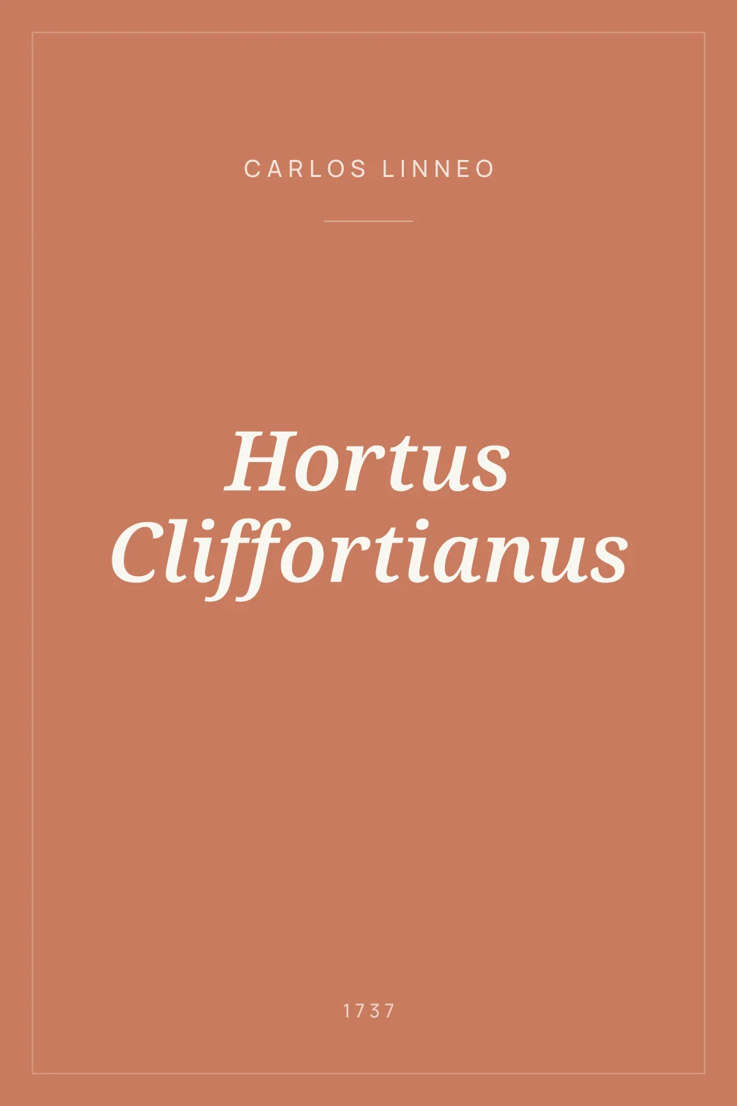 Portada de Hortus Cliffortianus