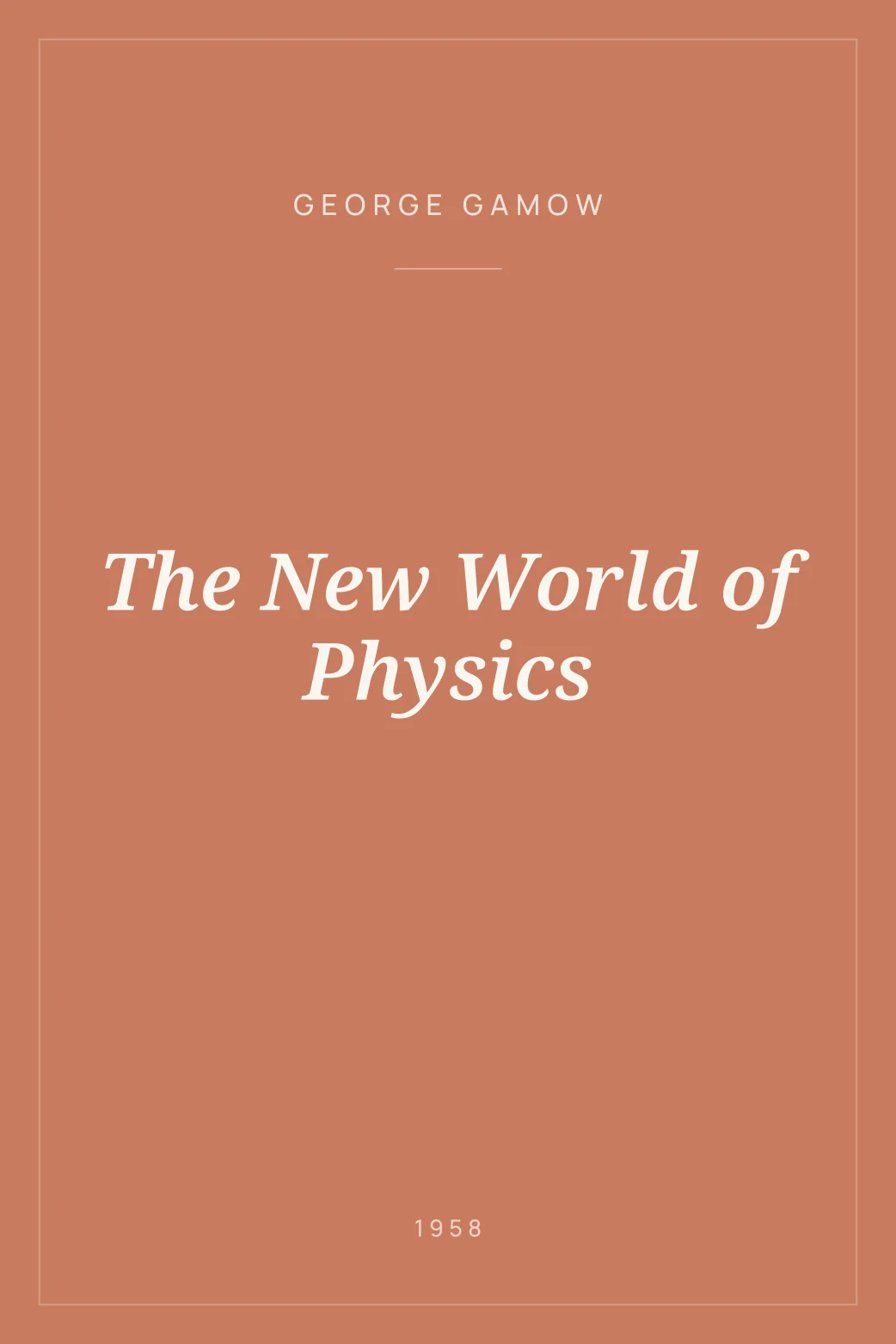 Portada de The New World of Physics
