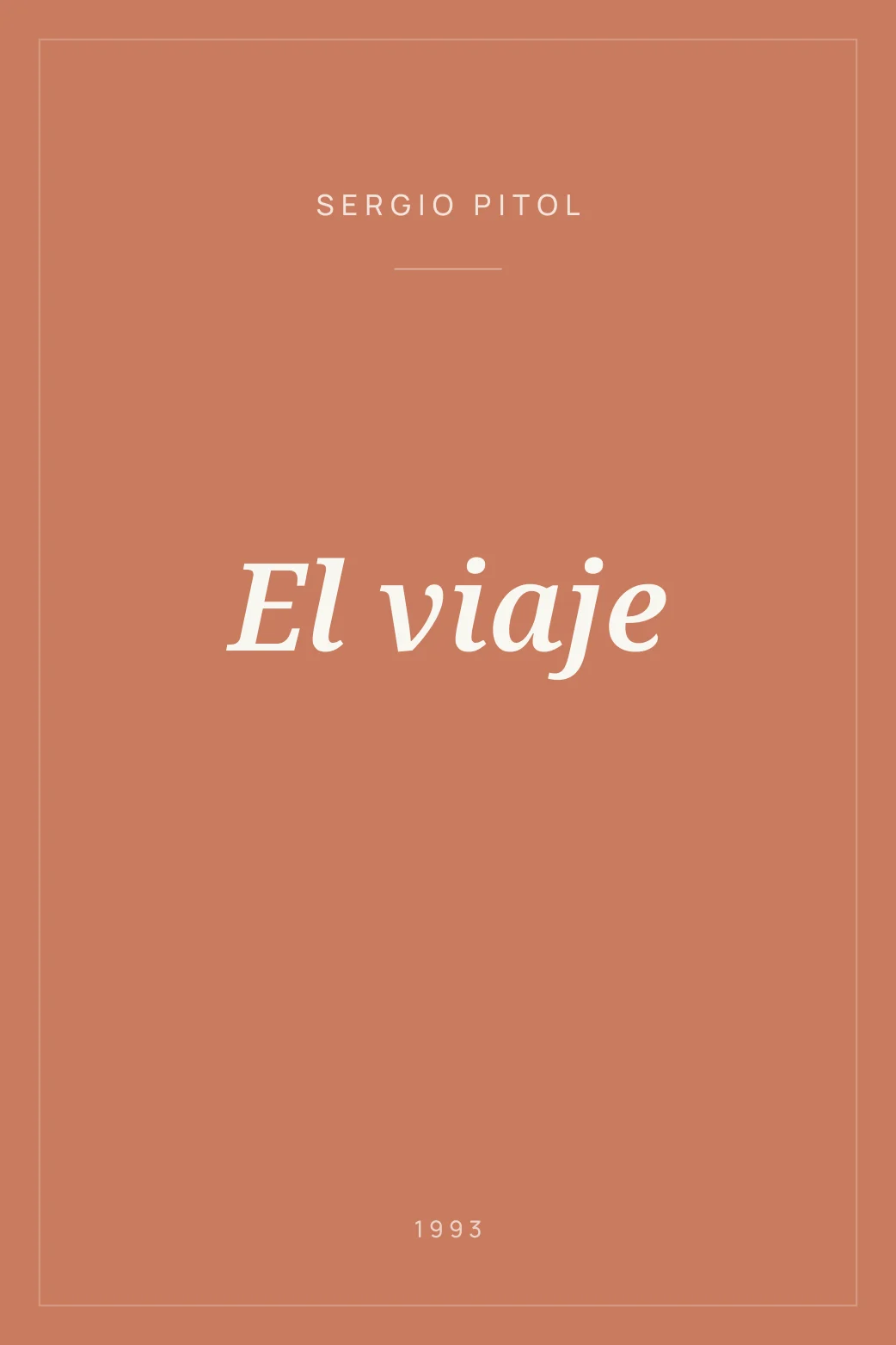 Portada de El viaje