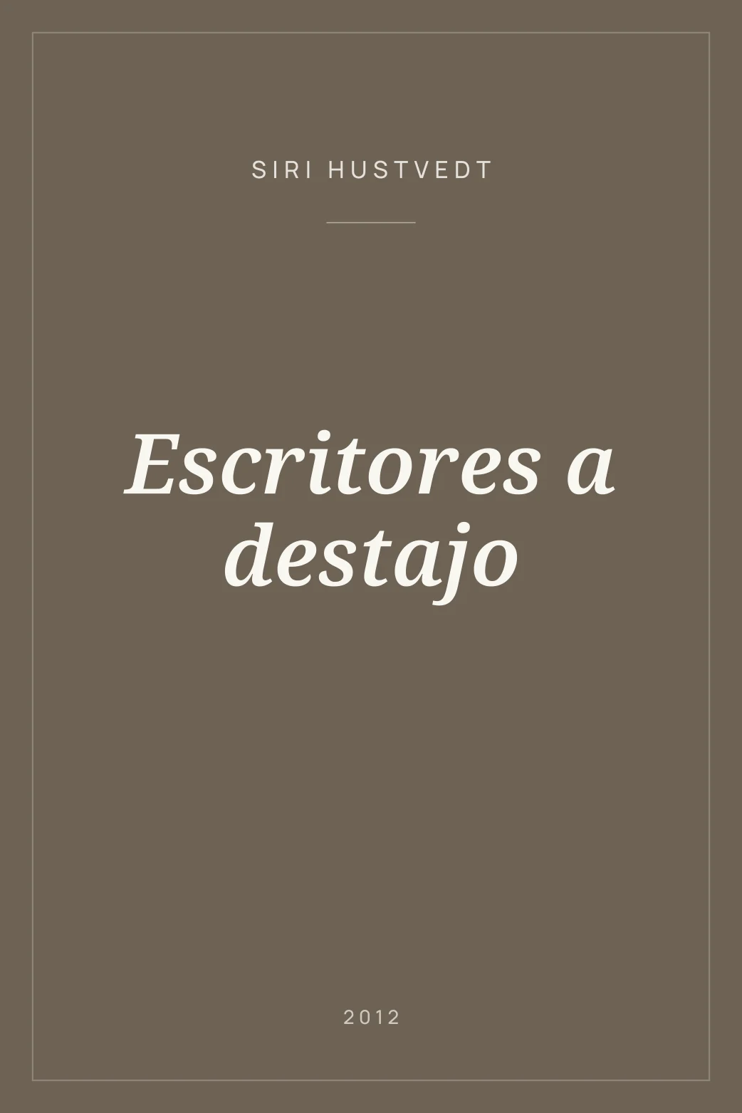 Portada de Escritores a destajo