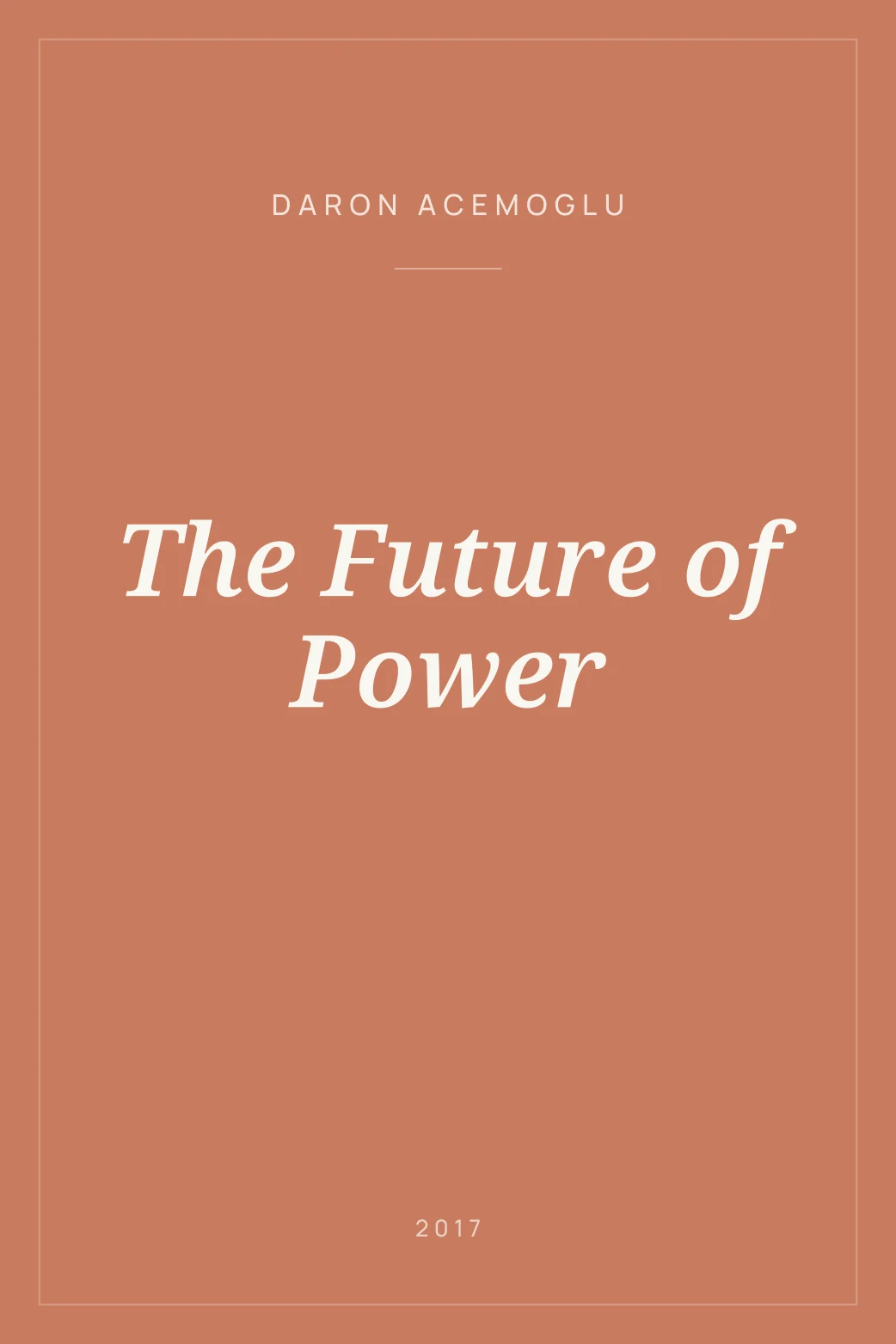 Portada de The Future of Power
