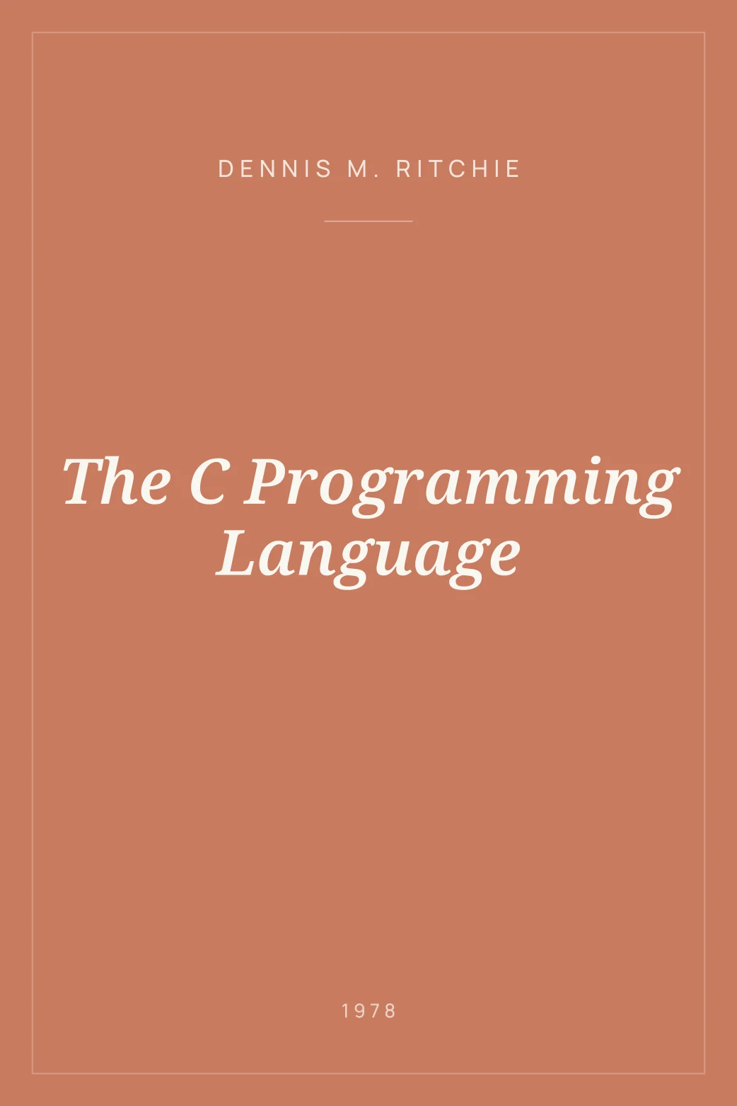 Portada de The C Programming Language