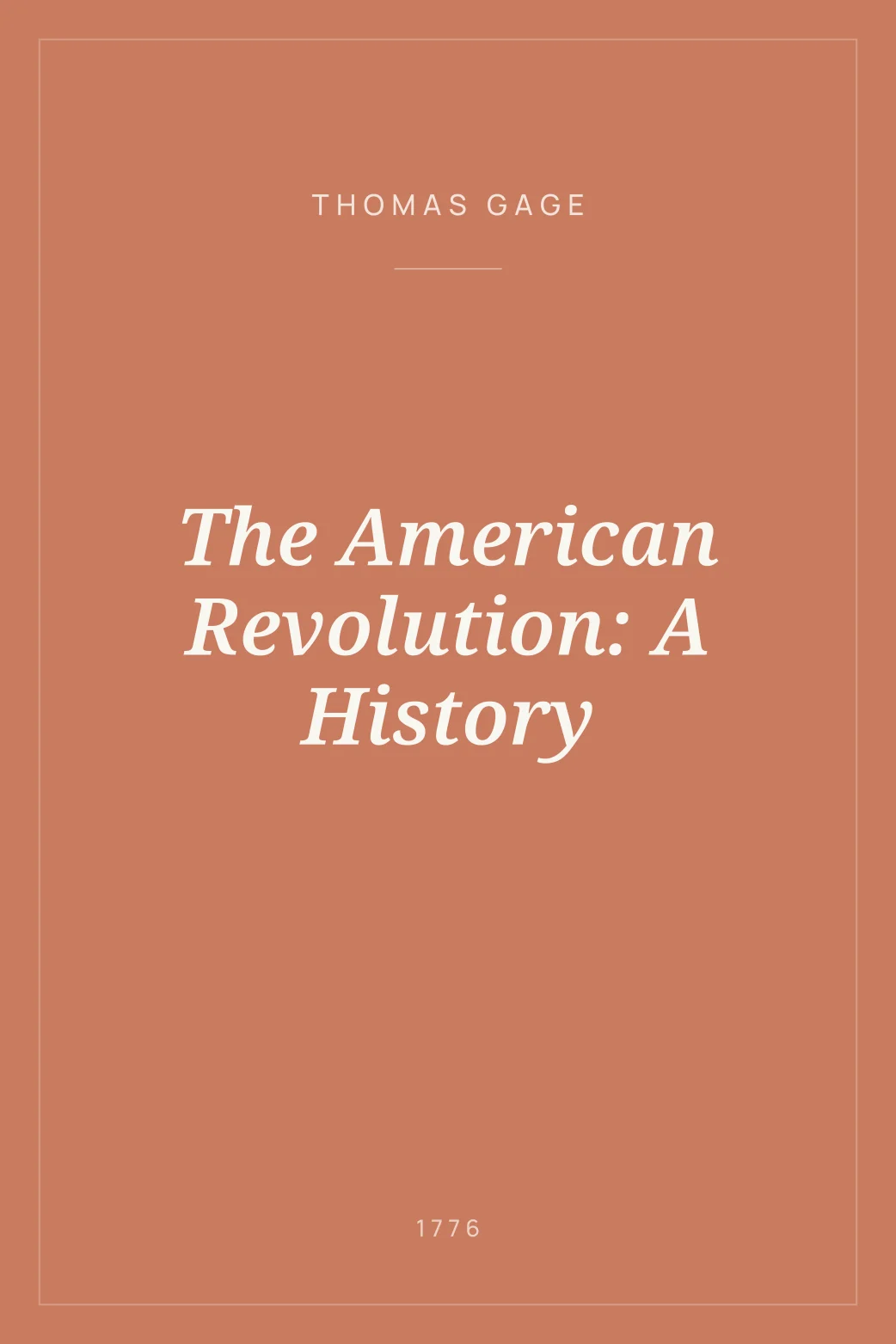 Portada de The American Revolution: A History