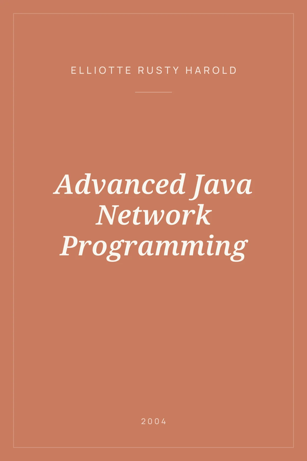 Portada de Advanced Java Network Programming