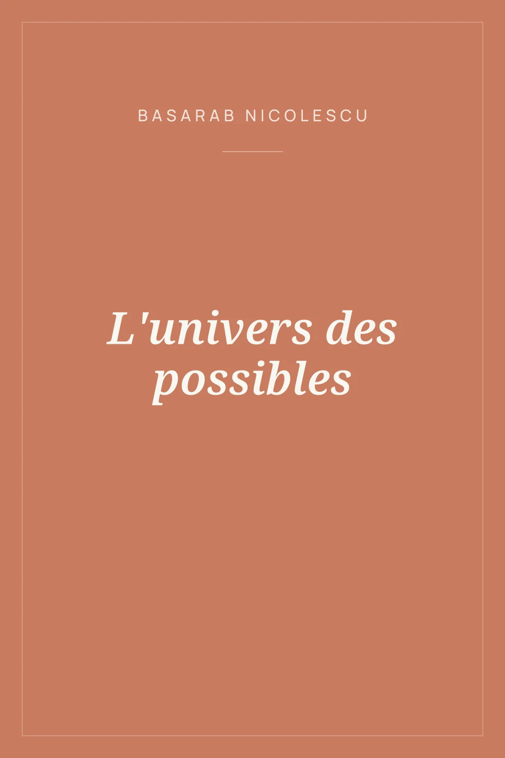 Portada de L'univers des possibles