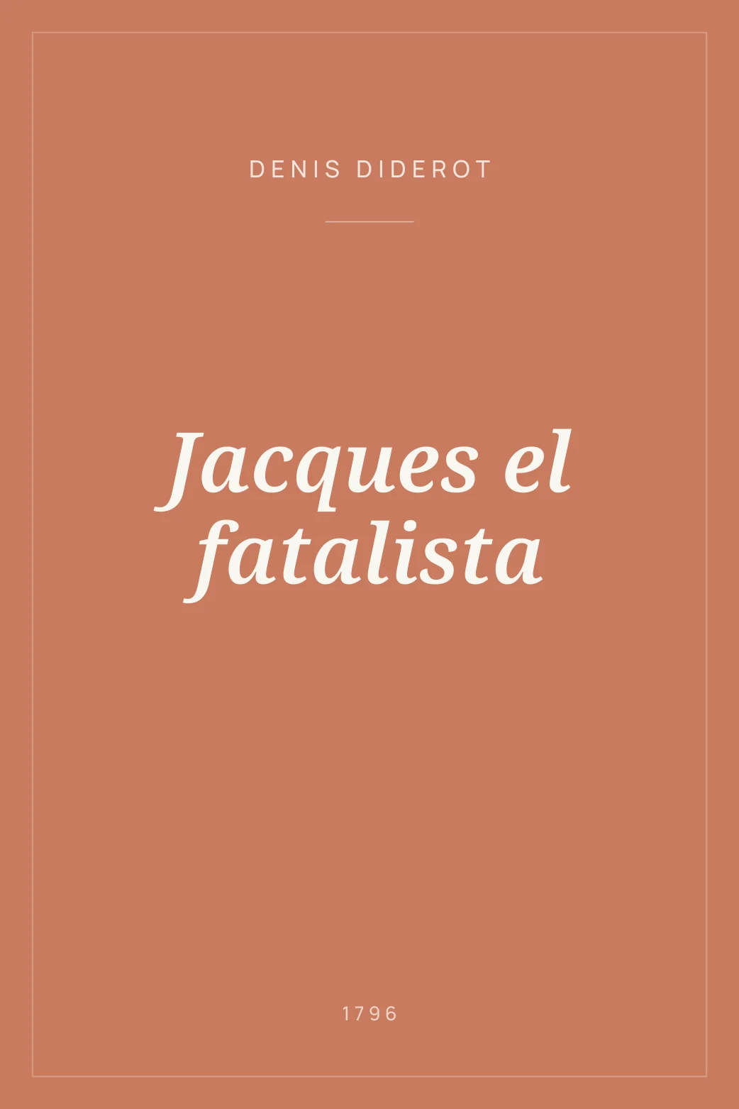 Portada de Jacques el fatalista