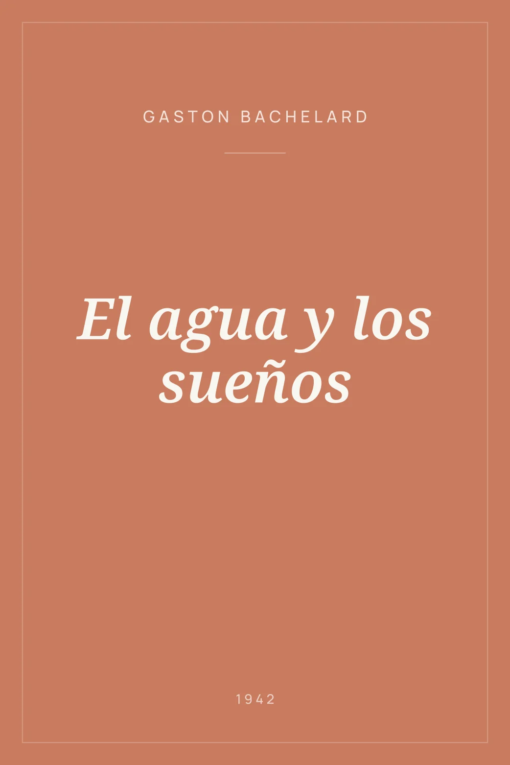 Portada de El agua y los sueños
