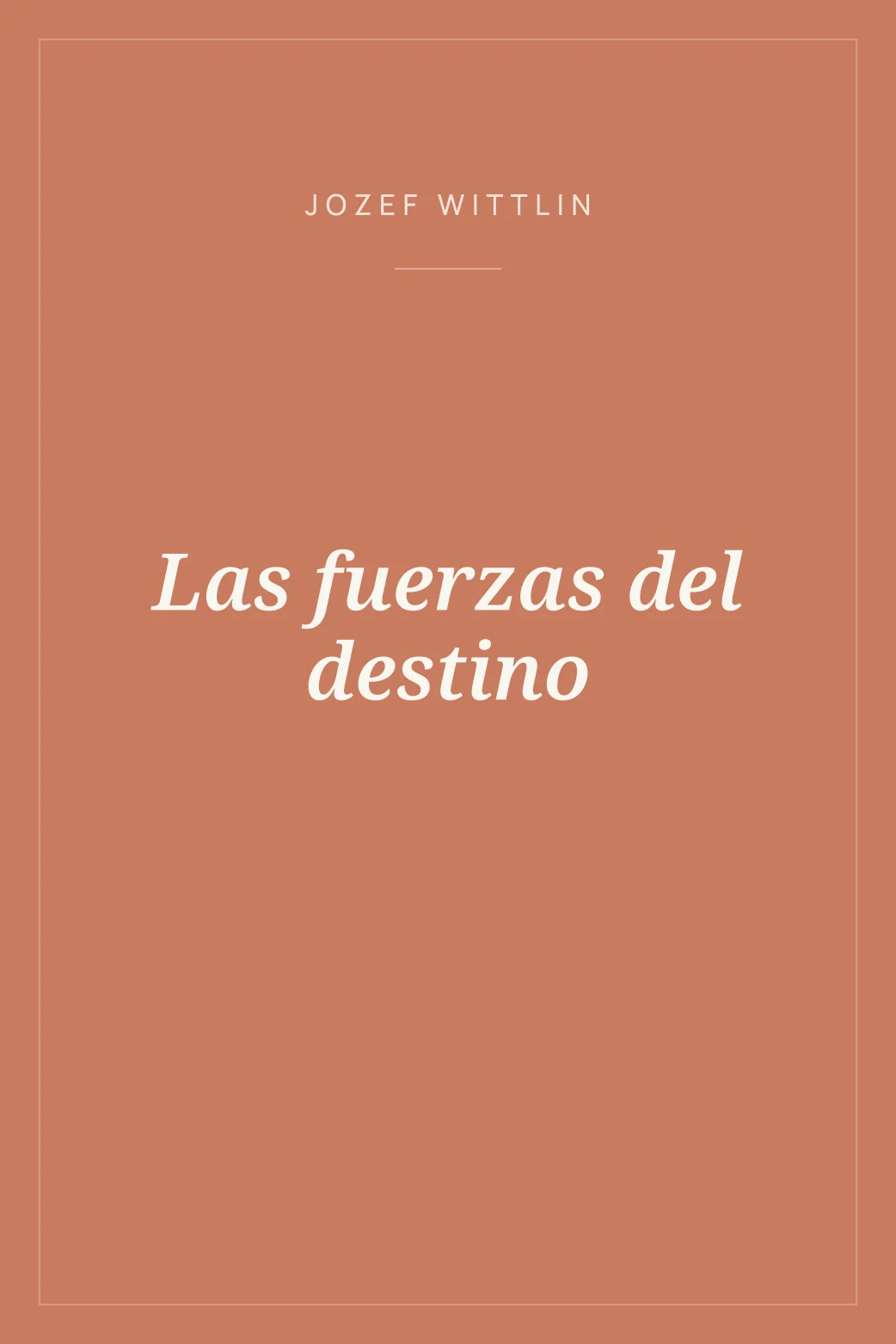 Portada de Las fuerzas del destino