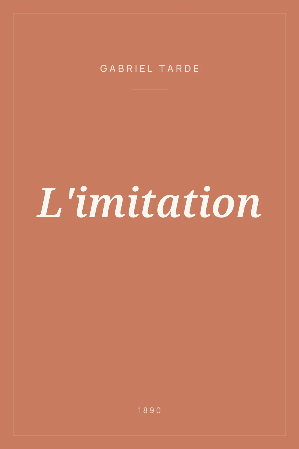 Portada de L'imitation