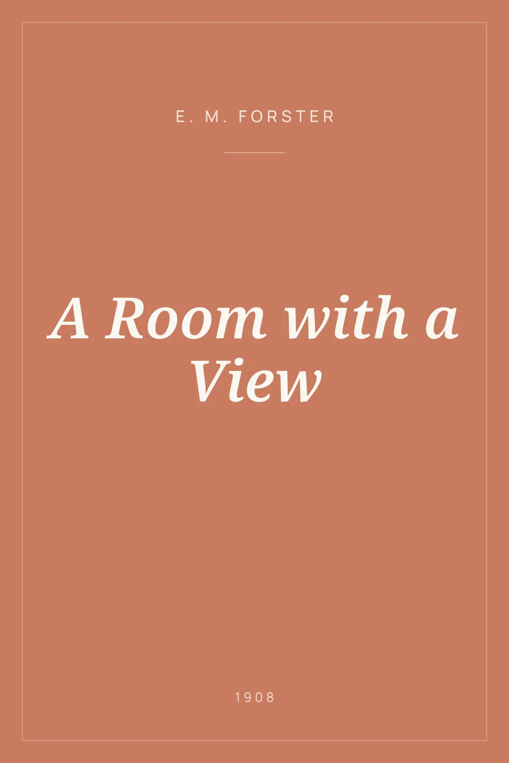 Portada de A Room with a View