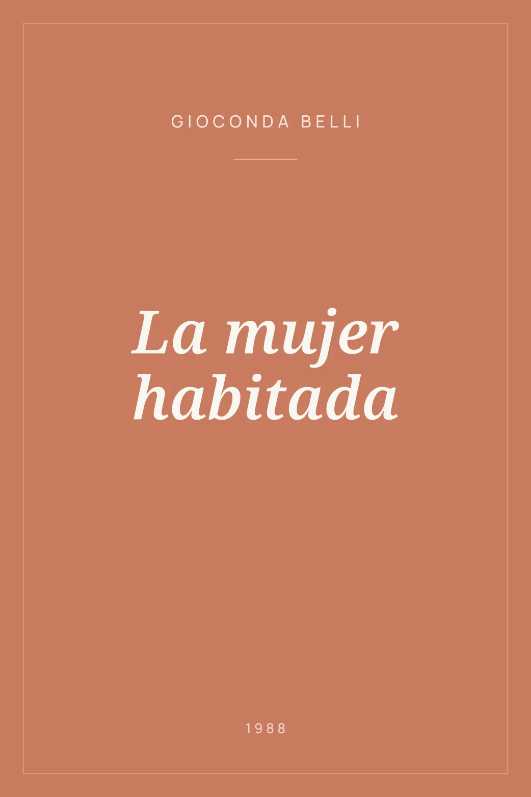 Portada de La mujer habitada
