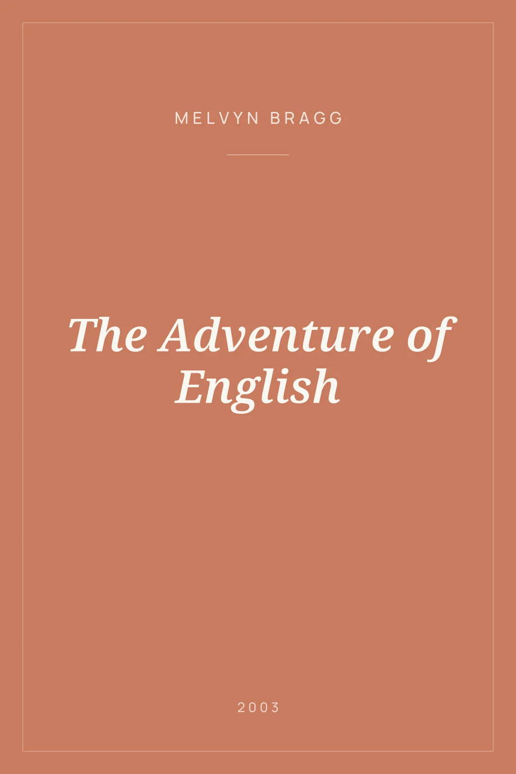 Portada de The Adventure of English