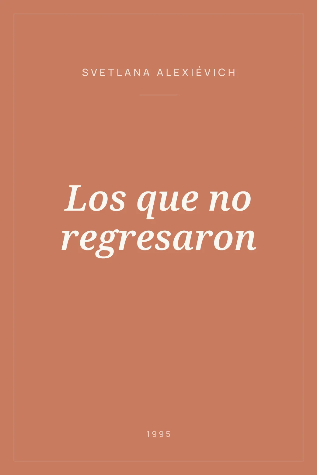 Portada de Los que no regresaron