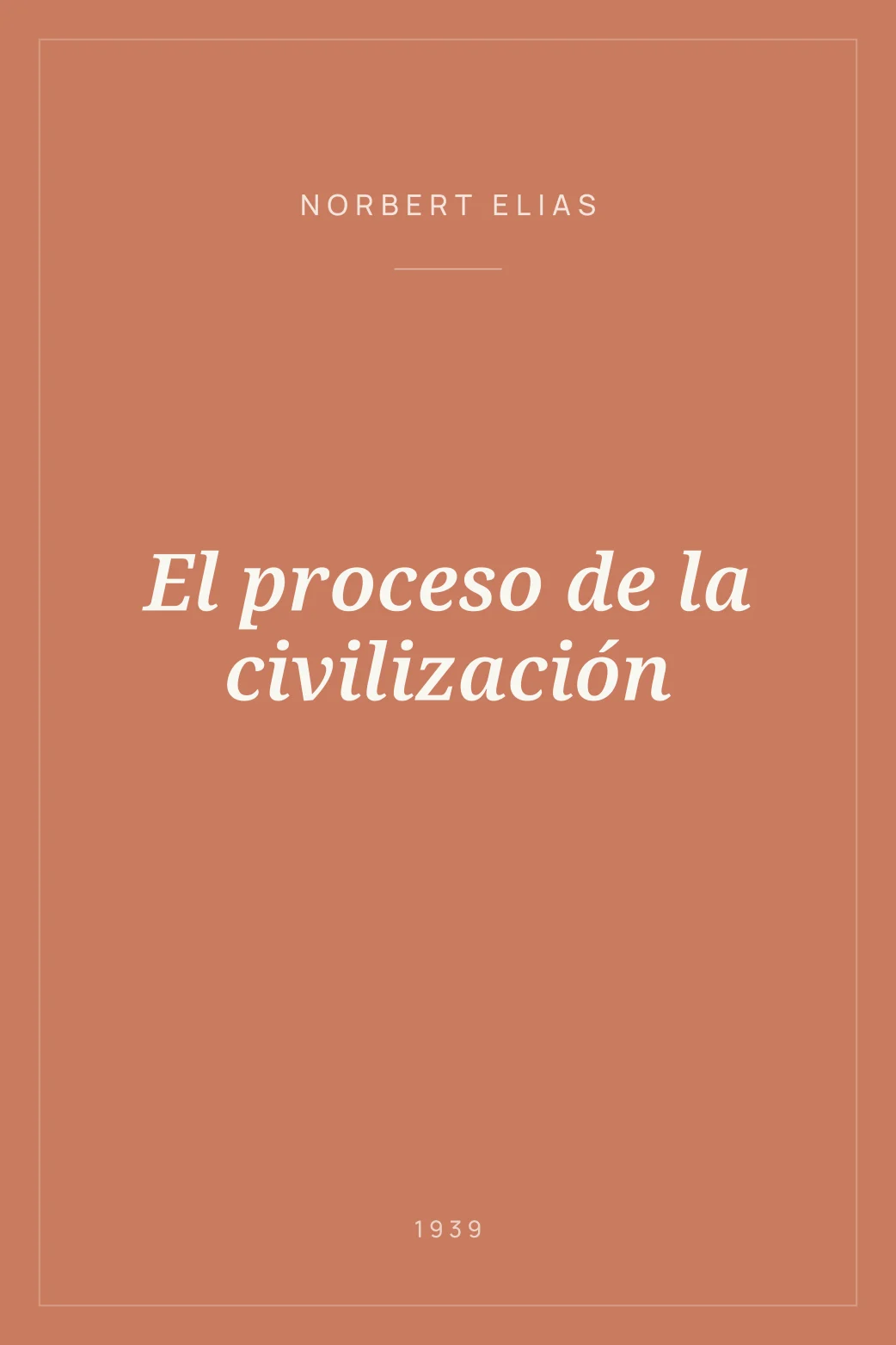 Portada de El proceso de la civilización