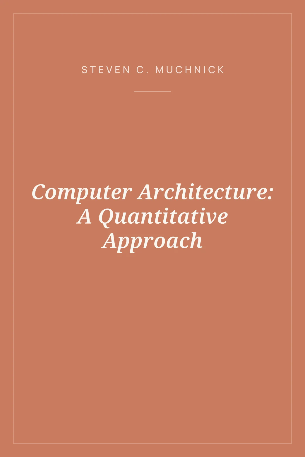 Portada de Computer Architecture: A Quantitative Approach