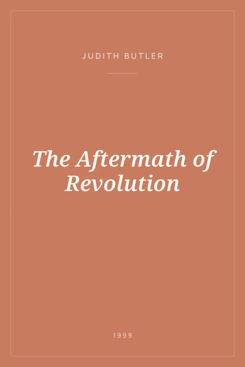 Portada de The Aftermath of Revolution