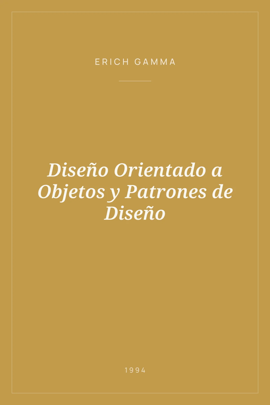 Portada de Diseño Orientado a Objetos y Patrones de Diseño