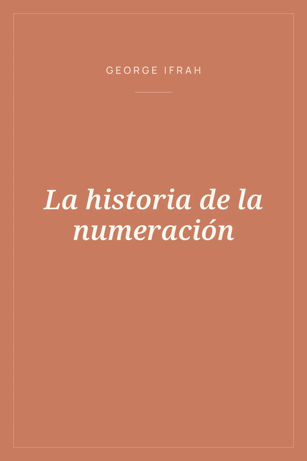 Portada de La historia de la numeración
