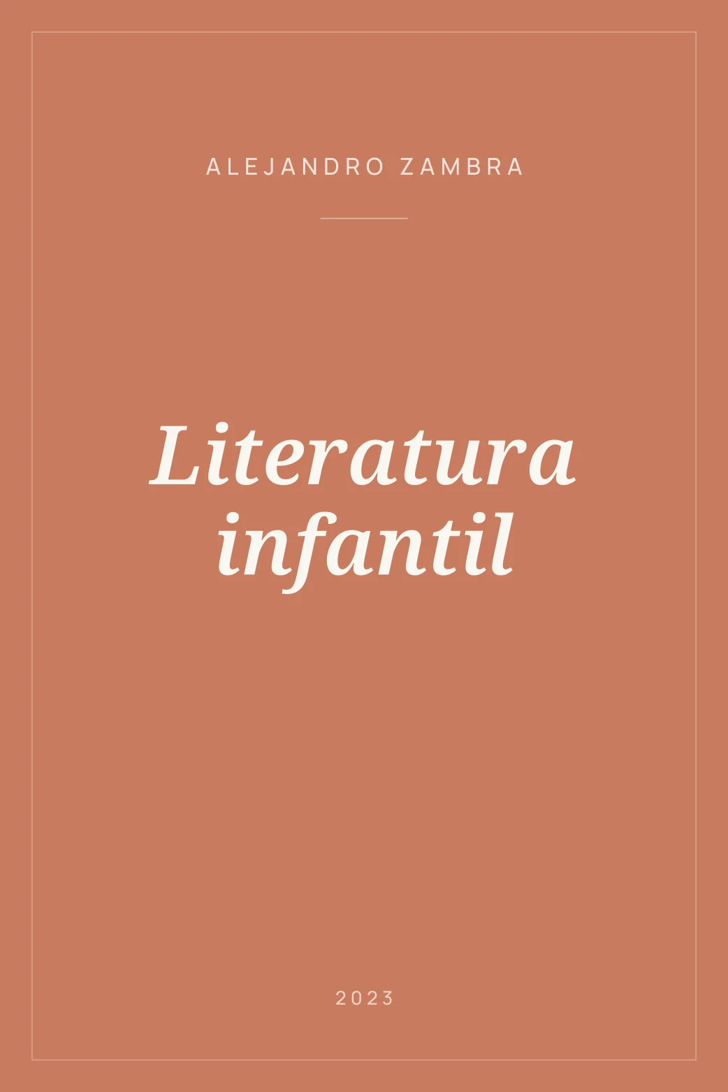 Portada de Literatura infantil
