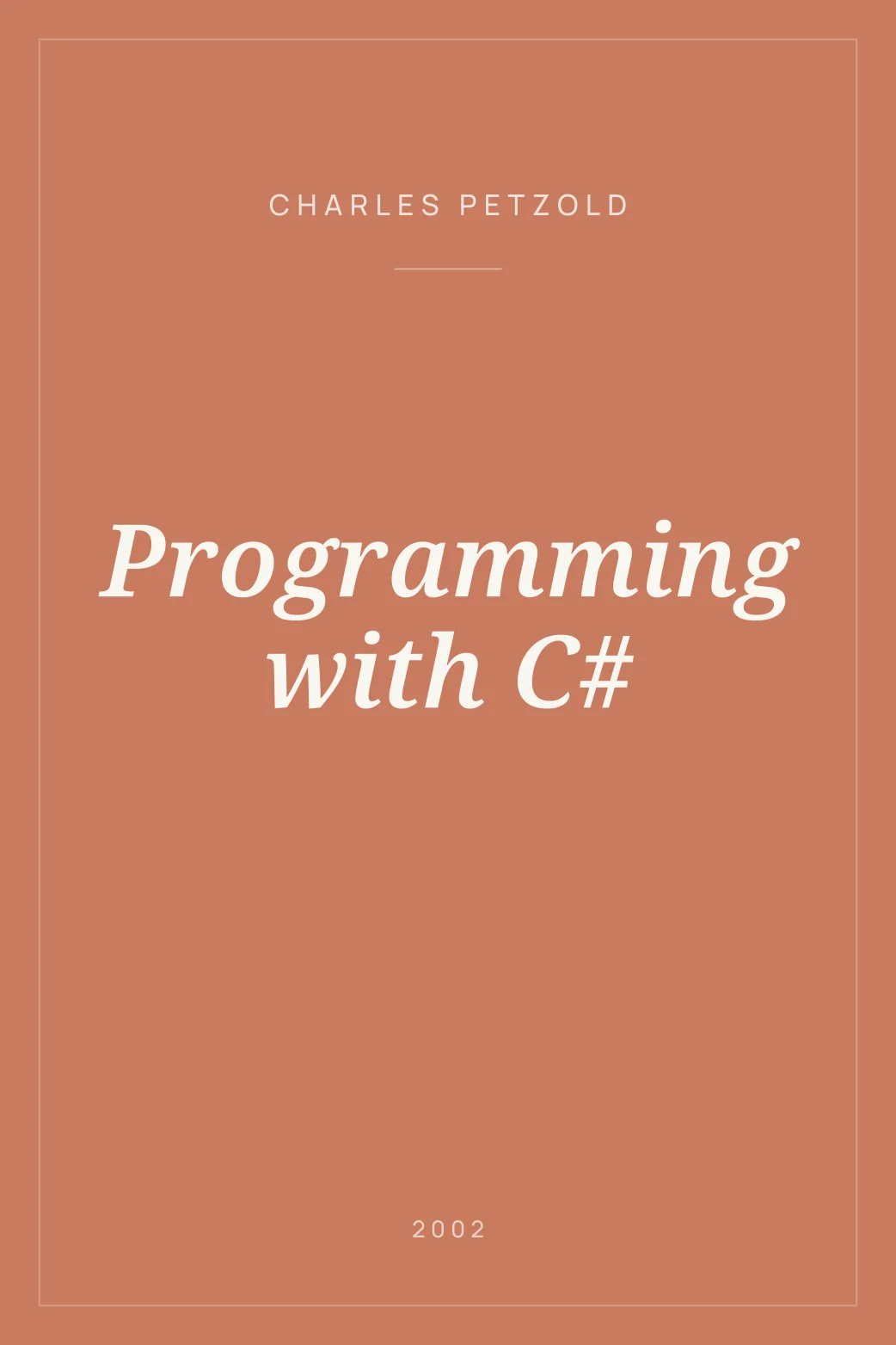 Portada de Programming with C#