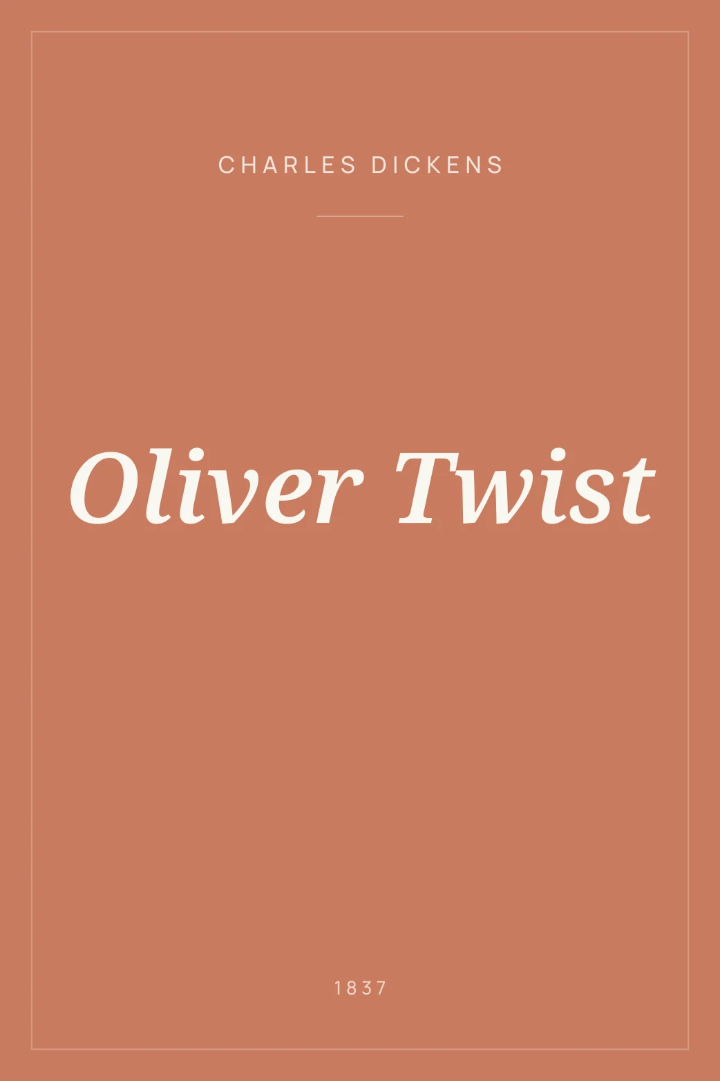 Portada de Oliver Twist
