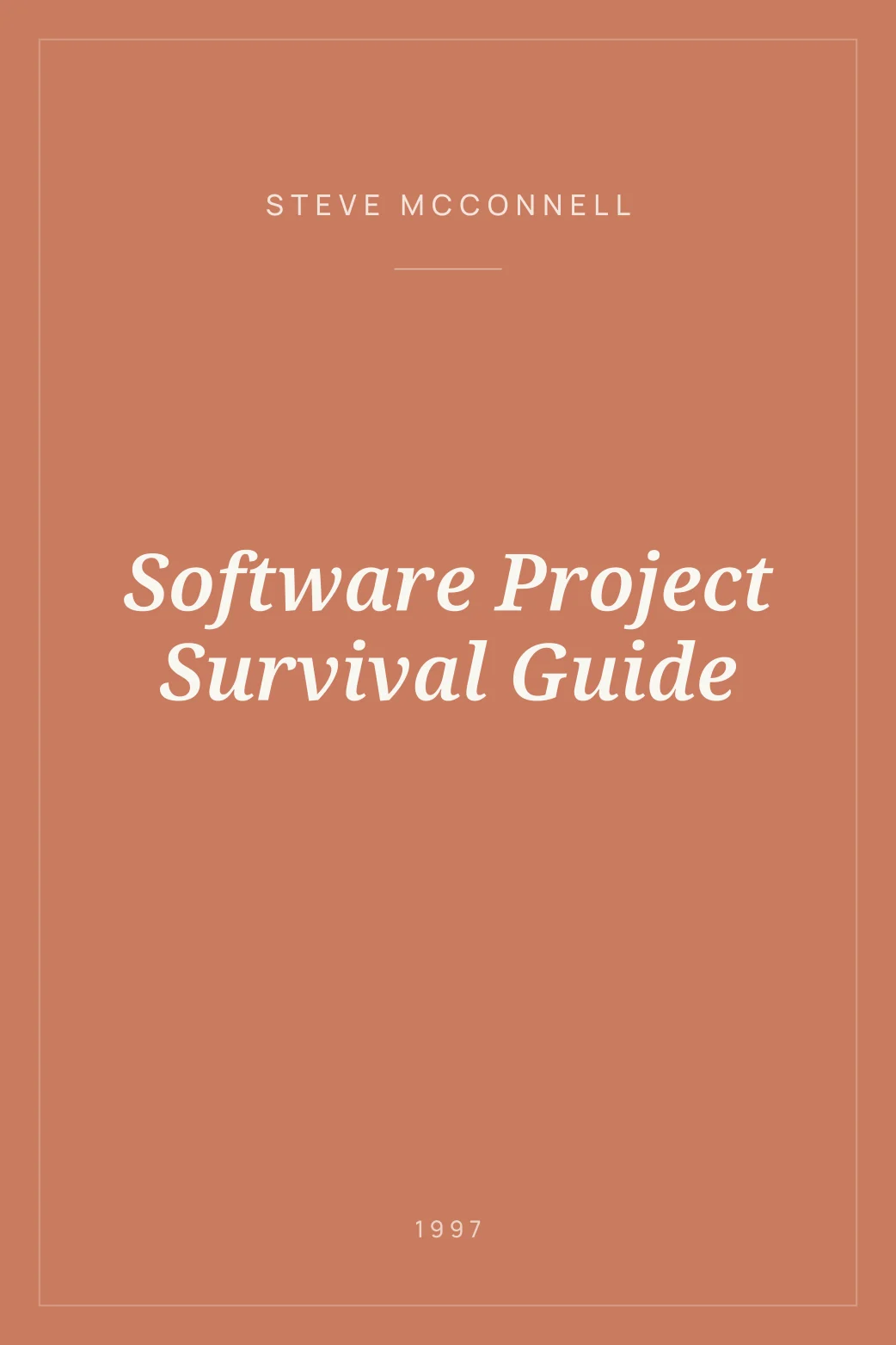Portada de Software Project Survival Guide