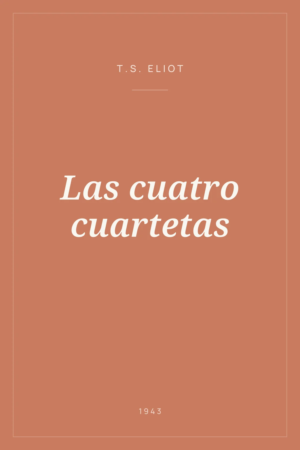 Portada de Las cuatro cuartetas