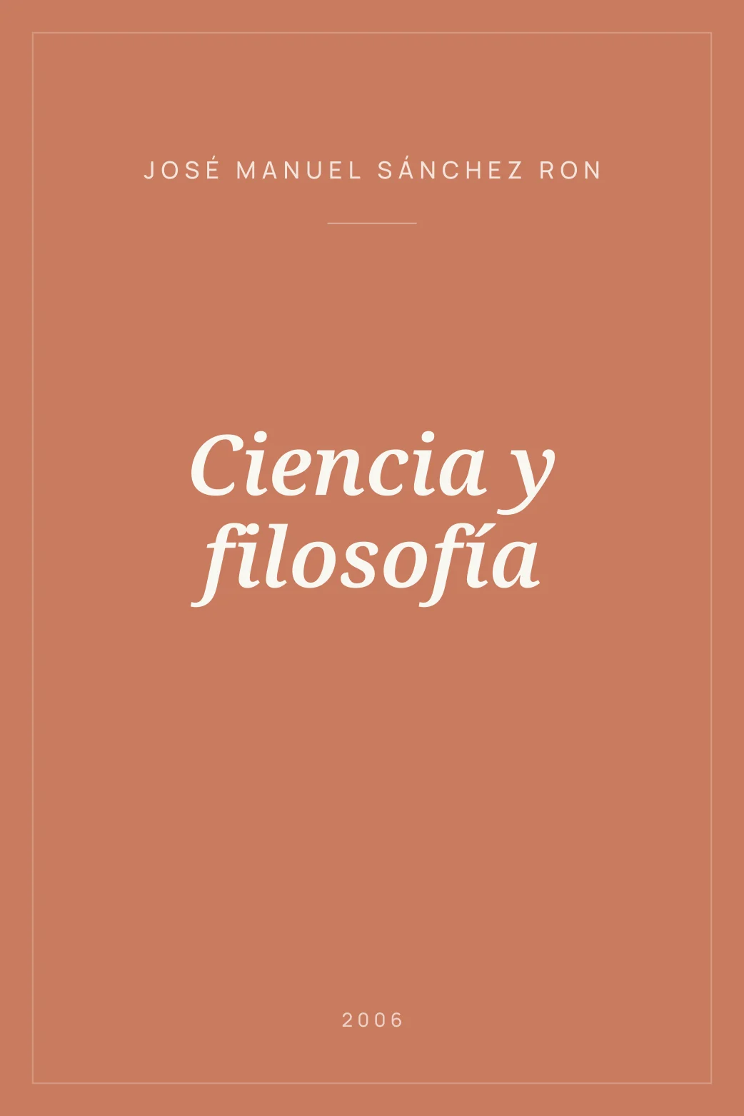 Portada de Ciencia y filosofía