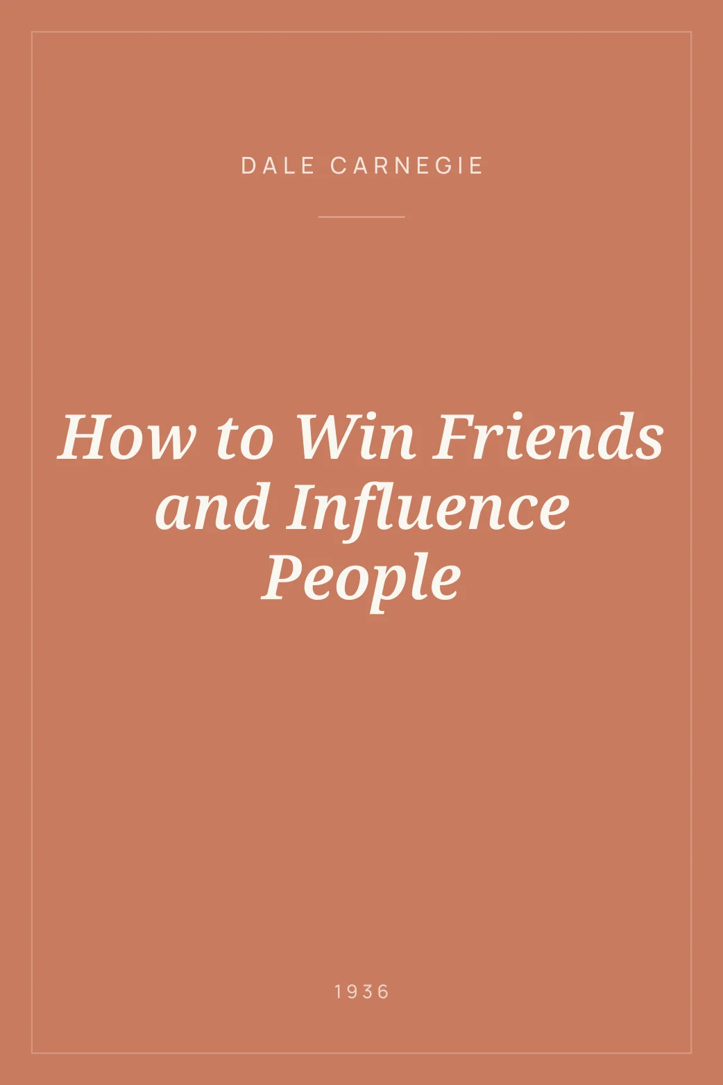 Portada de How to Win Friends and Influence People