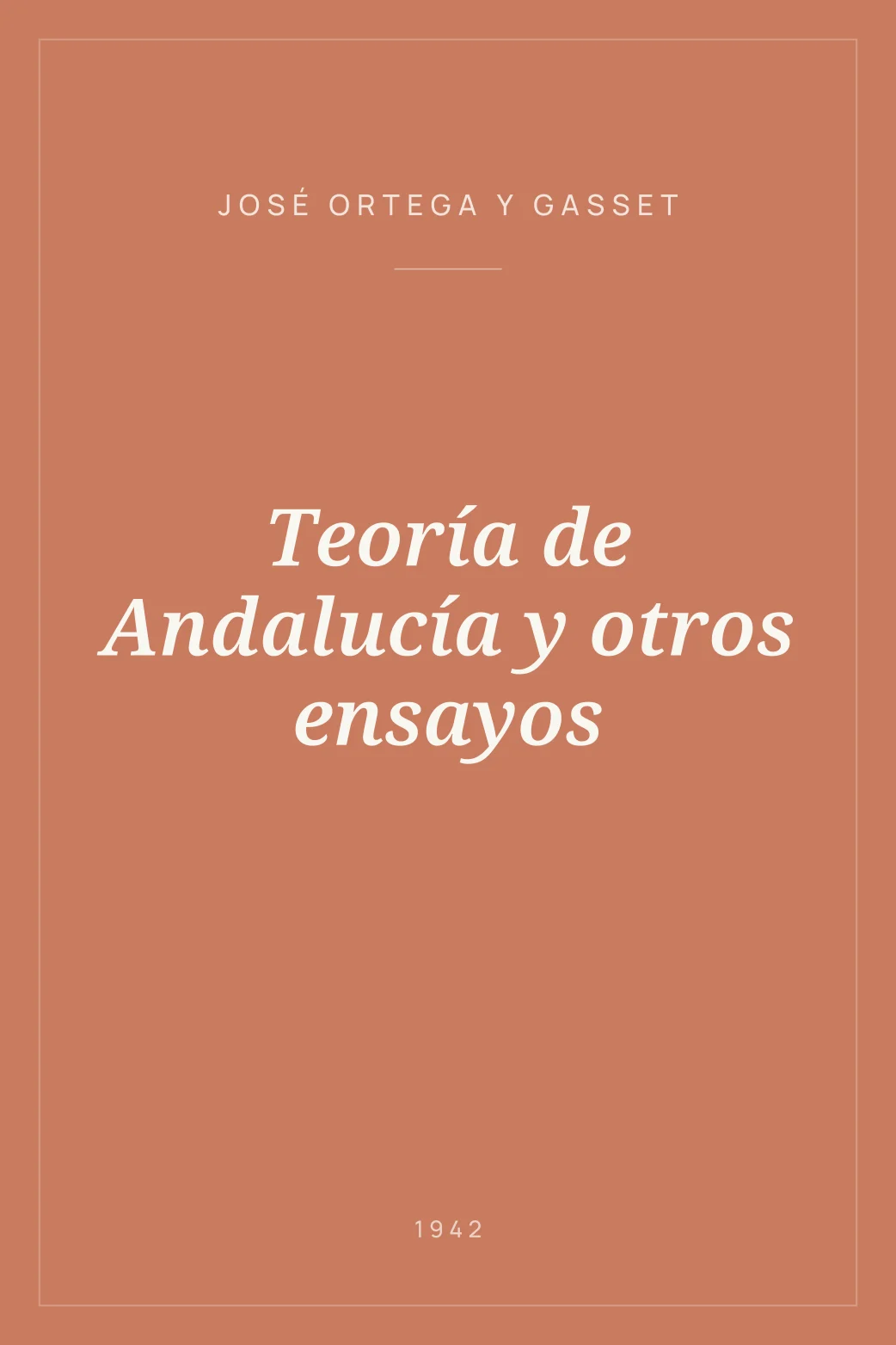 Portada de Teoría de Andalucía y otros ensayos