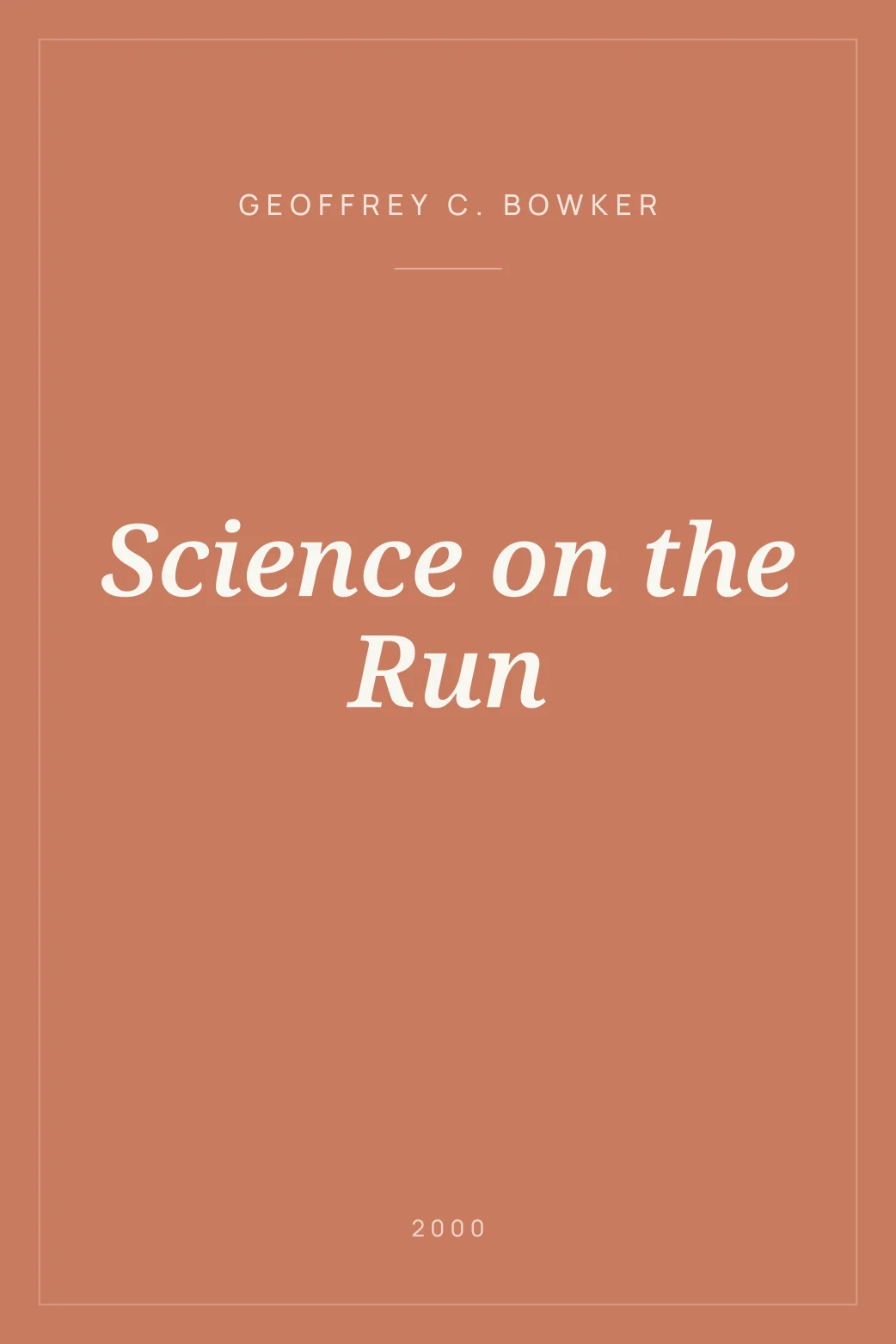 Portada de Science on the Run