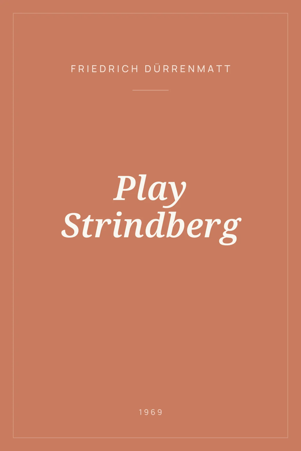 Portada de Play Strindberg